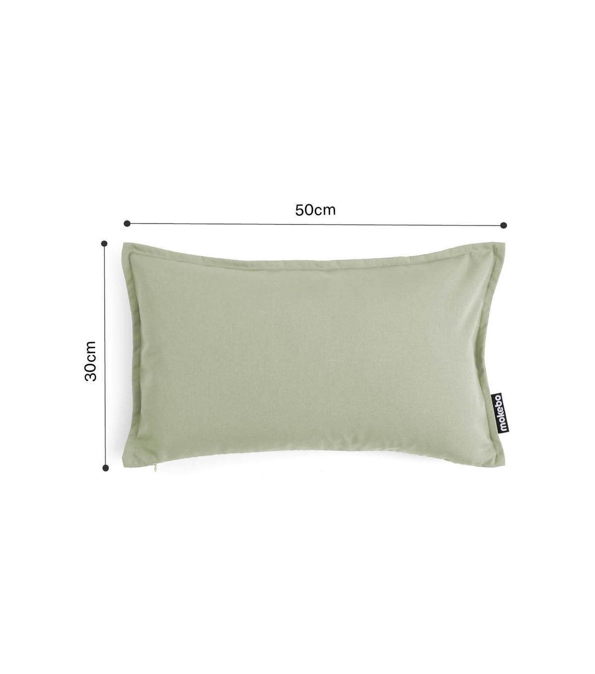KISSENHÜLLEN SET Das Ruhepolster 2er-Set - Hellgrün, Textil (50/1.5cm) - Mokebo