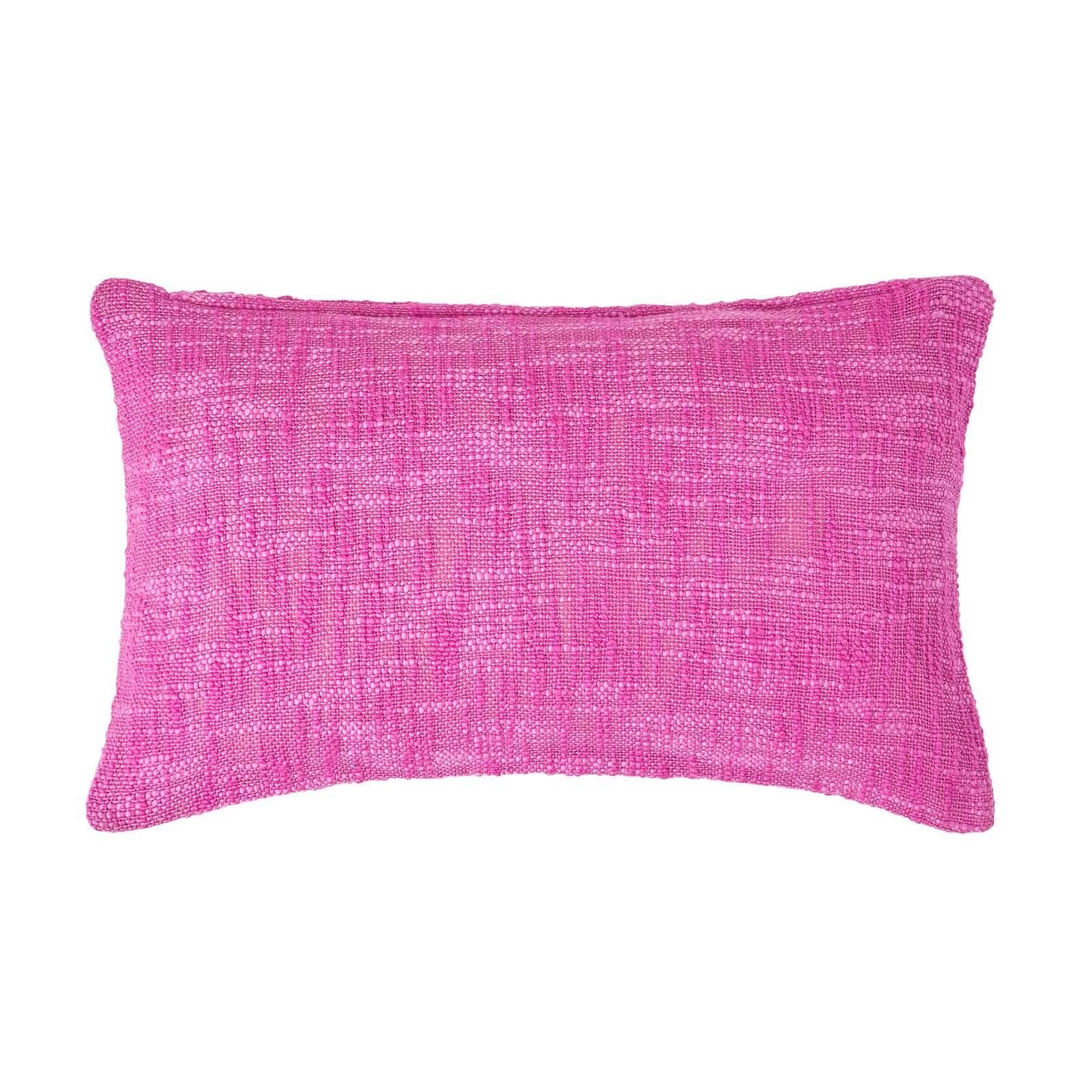 KISSENHÜLLE Nirvana Slub 30/50 cm, 100% Baumwolle - Pink, Textil (30/50cm) - Homescapes