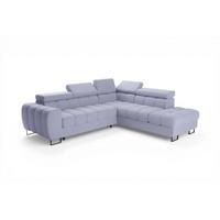 ECKSOFA Bastien Max Mit Schlaffunktion - Blau, Holzwerkstoff/Textil (260/225cm) - Fun Möbel