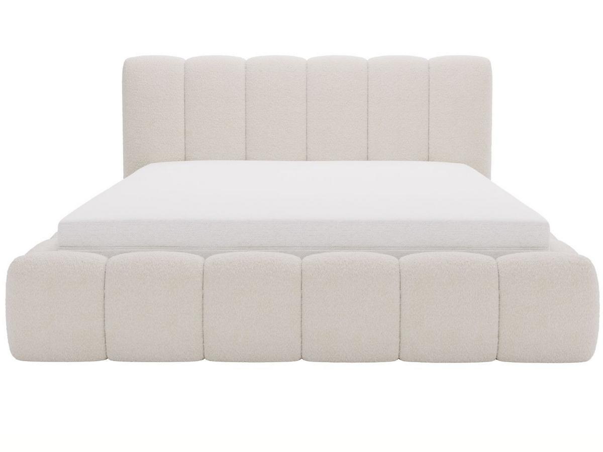 POLSTERBETT Cloud 200x200 Bouclé-Stoff Beige - Beige, Textil (200/200cm) - Graingold