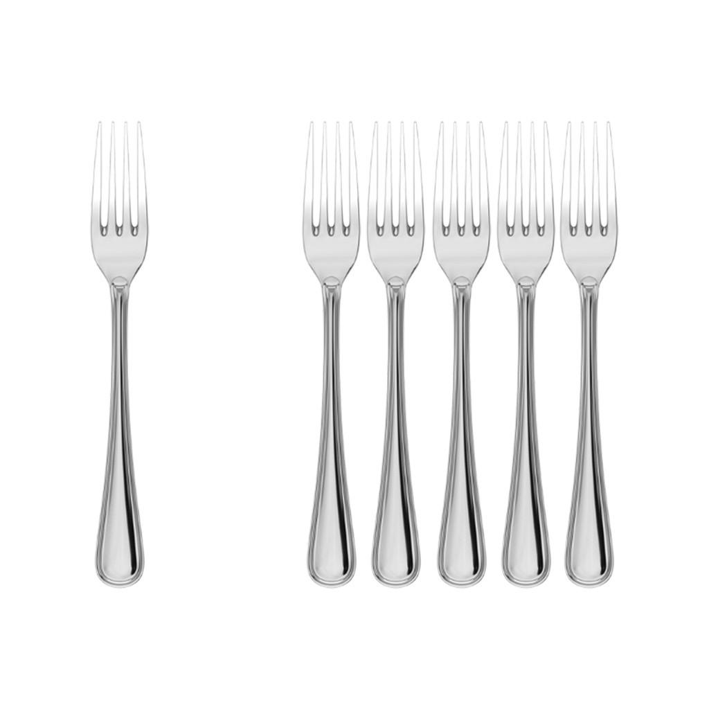 TAFELGABEL Neufaden Merlemont silber 203 mm 6er Set - Silberfarben, Metall - Villeroy & Boch
