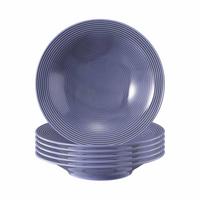 SUPPENTELLER Beat Color Glaze Fliederblau ø 22,5 cm 6er Set - Violett, Keramik (22.5cm) - Seltmann Weiden