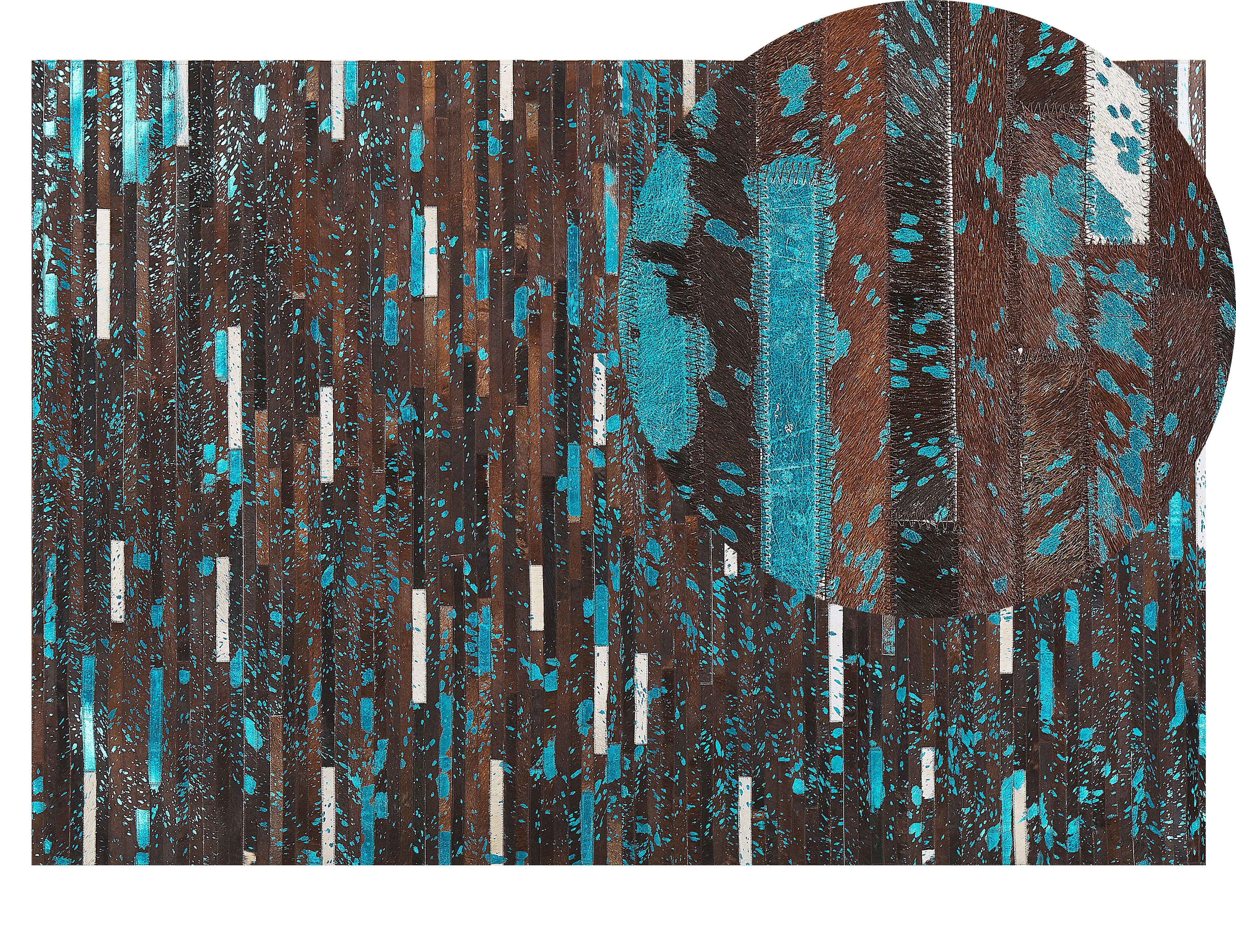 KURZFLOR-TEPPICH Kisir 200/140 cm - Braun, Fell (140/200cm) - Beliani