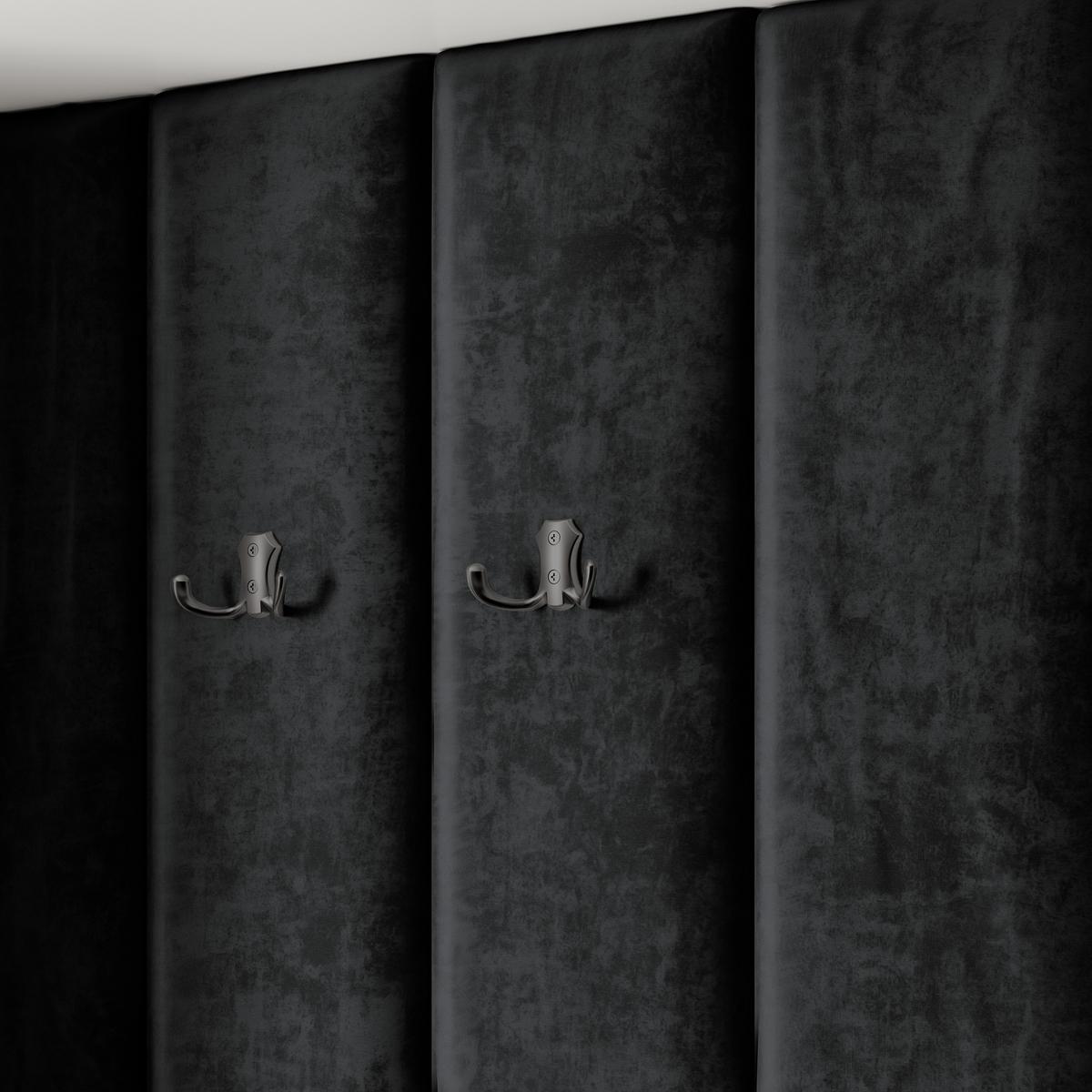 GARDEROBENSCHRANK REMA 120/240/60 cm Modern Eichefarben - Eichefarben/Schwarz, Holzwerkstoff (120/240/60cm) - MASSENO