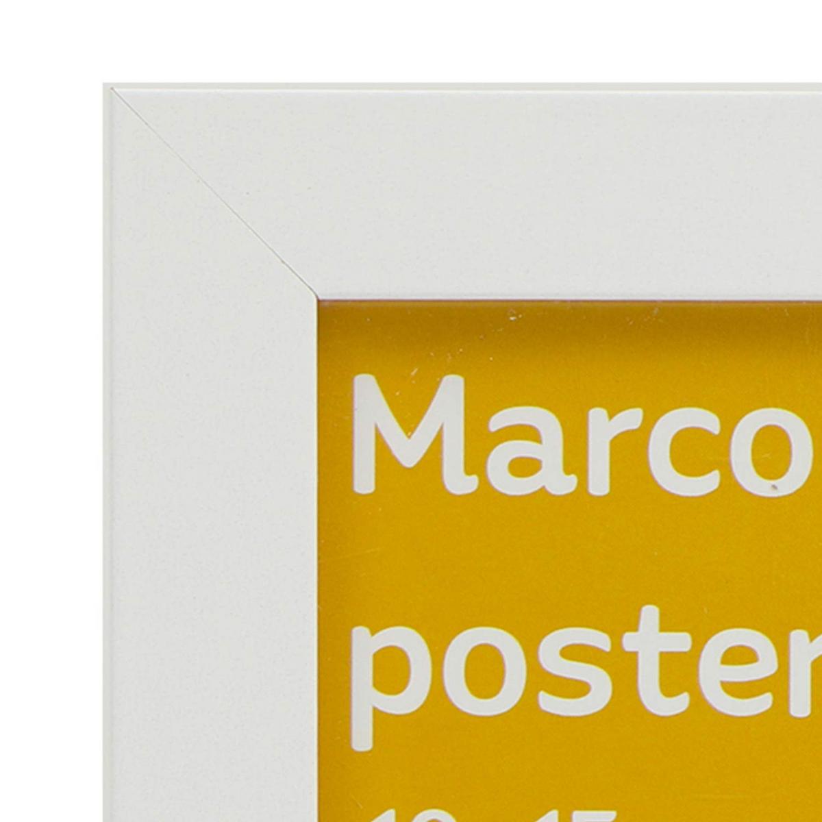 RAHMEN Set mit 12 aus MDF und Acrylglas Schutz und Aussteller für Fotografien, Bilder, Poster, Gemälde, Dekoration für Haus Farbe Weiß A4 - Weiß, Holz (21/3cm) - Nacnic