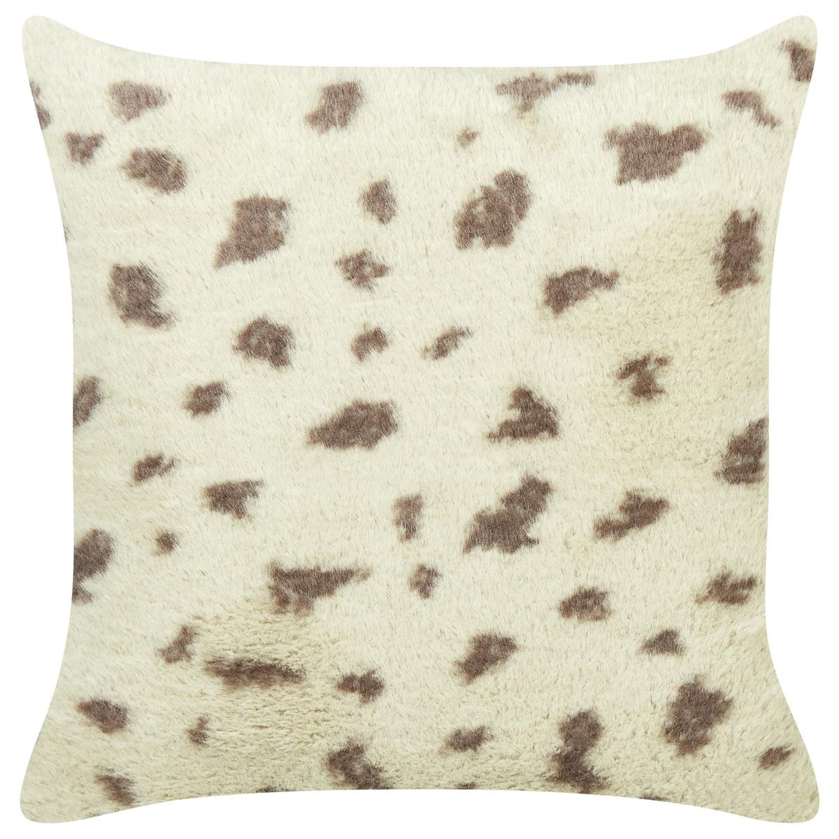 DEKOKISSEN 2er-Set Beige 45/45 cm Kasra - Beige, Kunststoff (45/45cm) - Beliani