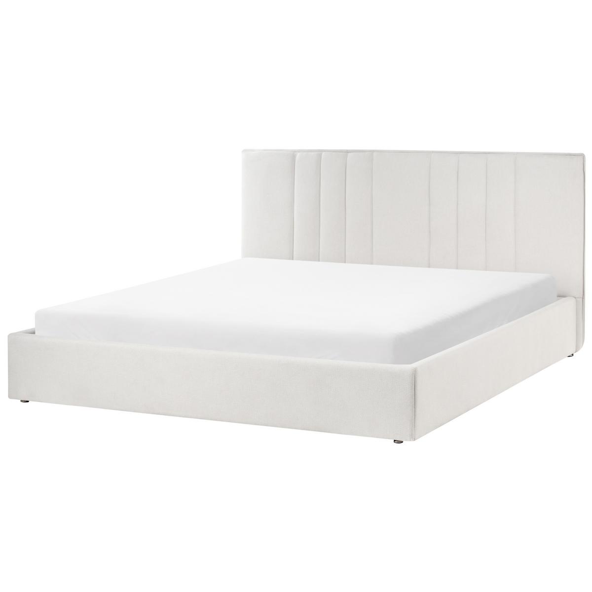 BETT 180/200 cm Hellbeige Tarascon - Beige, Textil (180/200cm) - Beliani