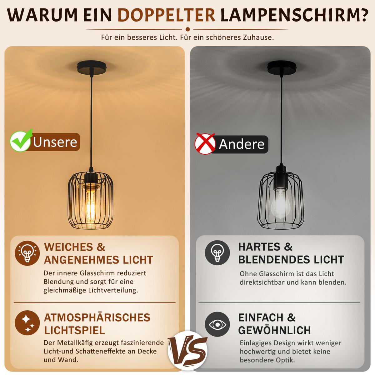 PENDELLEUCHTE Xrisal 15/10/140 cm - Schwarz, Glas/Metall (15/10/140cm) - ZMH