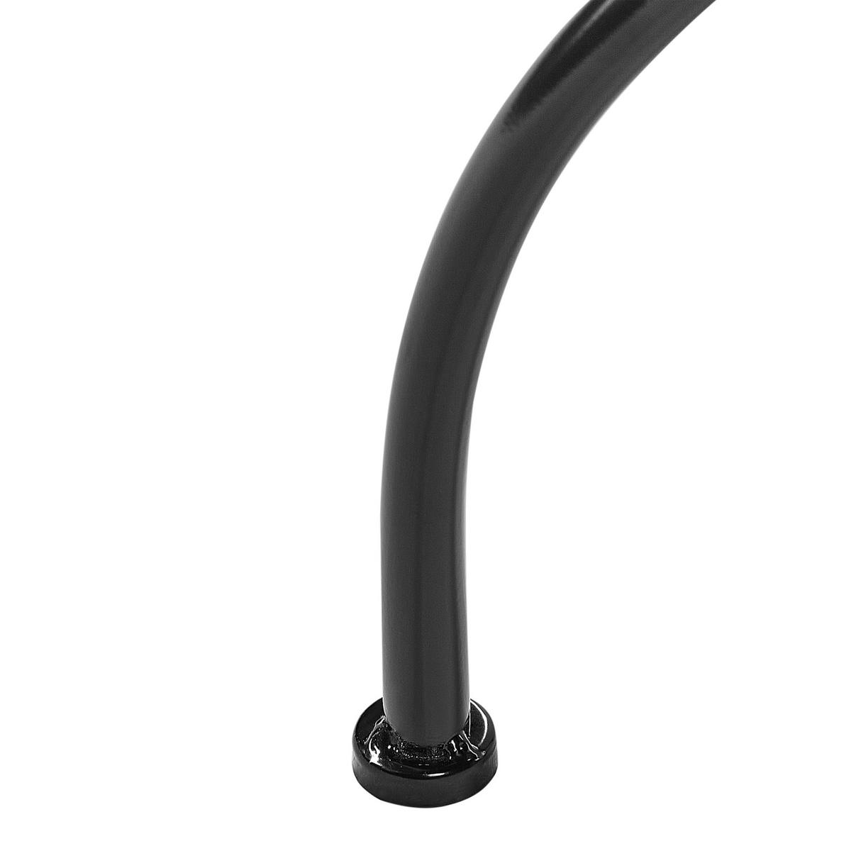 GARTENTISCH Schwarz Casario - Multicolor/Schwarz, Metall (60/60/74cm) - Beliani