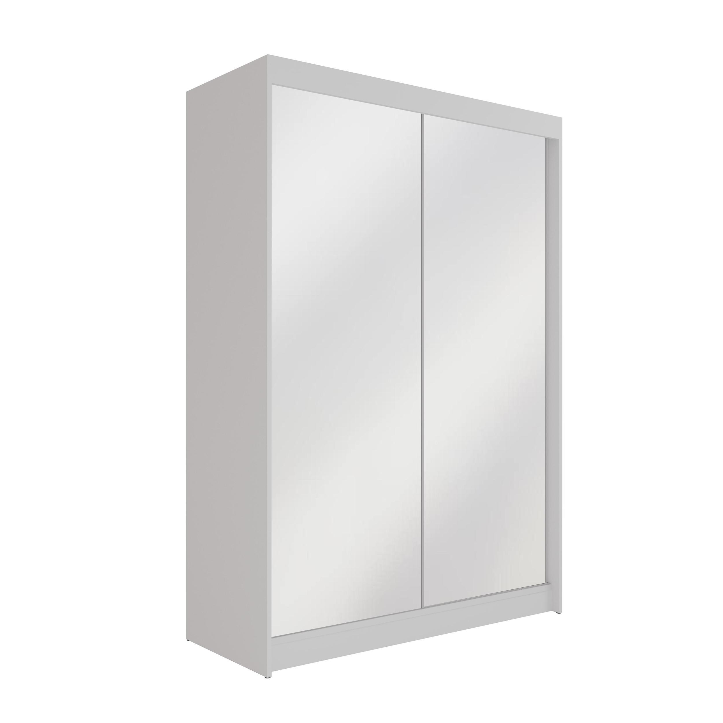 KLEIDERSCHRANK AMOHA - 120 cm - Weiß - Weiß, Holzwerkstoff (120/215/61cm) - ALTDECOR