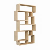 BÜCHERREGAL mit Fächern 96/25/168 cm - Eichefarben, Holzwerkstoff (25.5/168.5/28cm) - Calicosy