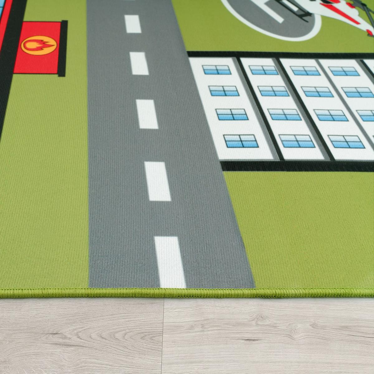 KINDERTEPPICH Grün Ø 160 cm - Multicolor, Kunststoff (160/160cm) - TT Home