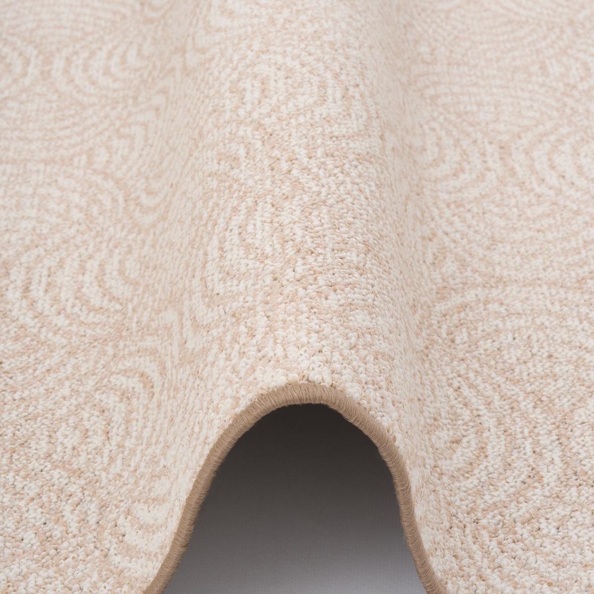 FEINSCHLINGE DESIGNER TEPPICH CIRCLE - Beige, Textil (133/133cm) - Snapstyle