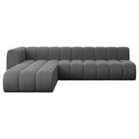 ECKSOFA modulares Sofa Darnel-L2 - 296x177x70 cm Dunkelgrau - Dunkelgrau, Holzwerkstoff/Textil (296/177cm) - ALTDECOR