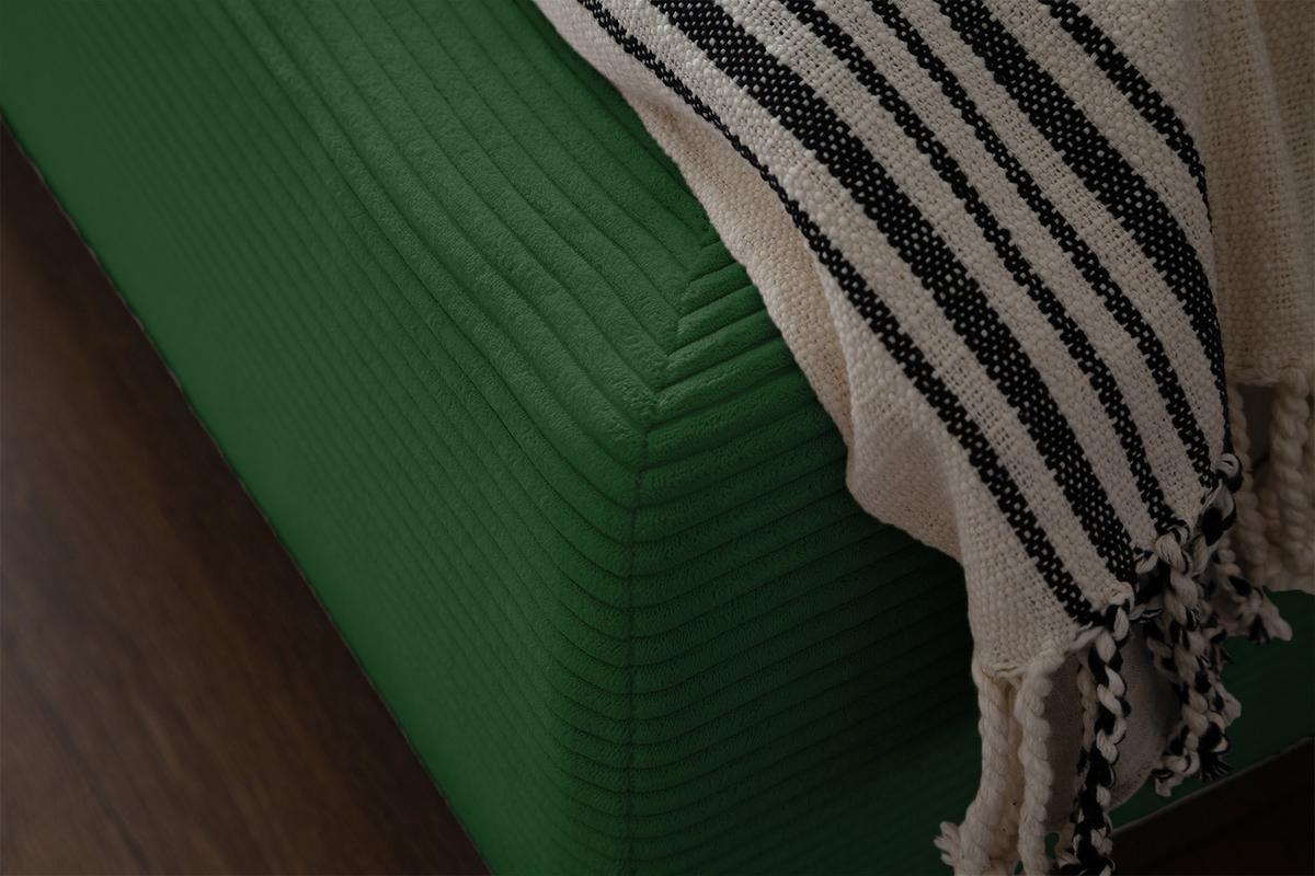POLSTERBETT HENRY Smaragdgrün Cord - Smaragdgrün, Textil (200/200cm) - KAWOLA