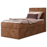 BOXBETT TILIANO 90/200 - Orange Cord - H3 - Rechts - Orange, Textil (90/200cm) - MKS