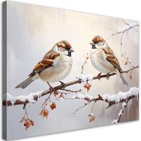 LEINWANDBILD Weihnachten 45x30cm - Grau, Textil (45/30cm) - Feeby