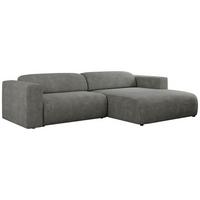 OFERTA WYCOFANA ECKSOFA PASADENA Grau Struktur Rechts Seite - Schwarz/Grau, Kunststoff/Textil (288/180cm) - MKS