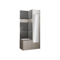 GARDEROBEN-SET Orion XXV - Kaschmir/Grau, Holzwerkstoff/Kunststoff (82/186/46cm) - MIRJAN24