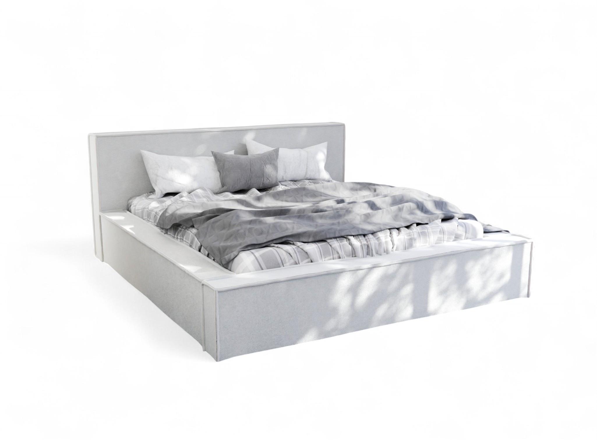 POLSTERBETT Aldana In Freya - Weiß, Holzwerkstoff/Textil (120/200cm) - Fun Möbel