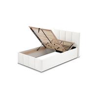 POLSTERBETT Dalas Weiß 100 x 200 x 40 cm Bettkasten Mit hochwertiger Matratze H2 (bis 100 kg) und Lattenrost - Weiß, Holz (100/200cm) - Halmon Schlafkomfort Betten 