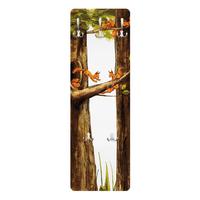 WANDGARDEROBE - Zuhause der Einhörnchen 34/105 cm - Braun, Holzwerkstoff (34/105/1.6cm) - Bilderwelten