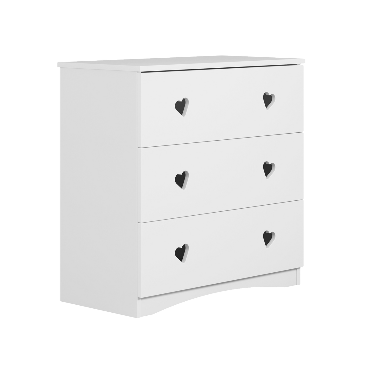 KOMMODE JULIA Weiß Weiß 80/80/41 - Weiß, Holzwerkstoff (80/80/41cm) - RAUMHIRSCH FURNITURE