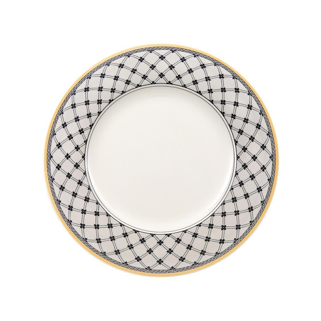 SPEISETELLER Audun Promenade weiß-grau-gelb ø 27,1 cm - Gelb/Weiß, Keramik (27.1cm) - Villeroy & Boch