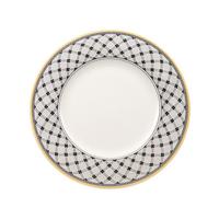 SPEISETELLER Audun Promenade weiß-grau-gelb ø 27,1 cm - Gelb/Weiß, Keramik (27.1cm) - Villeroy & Boch