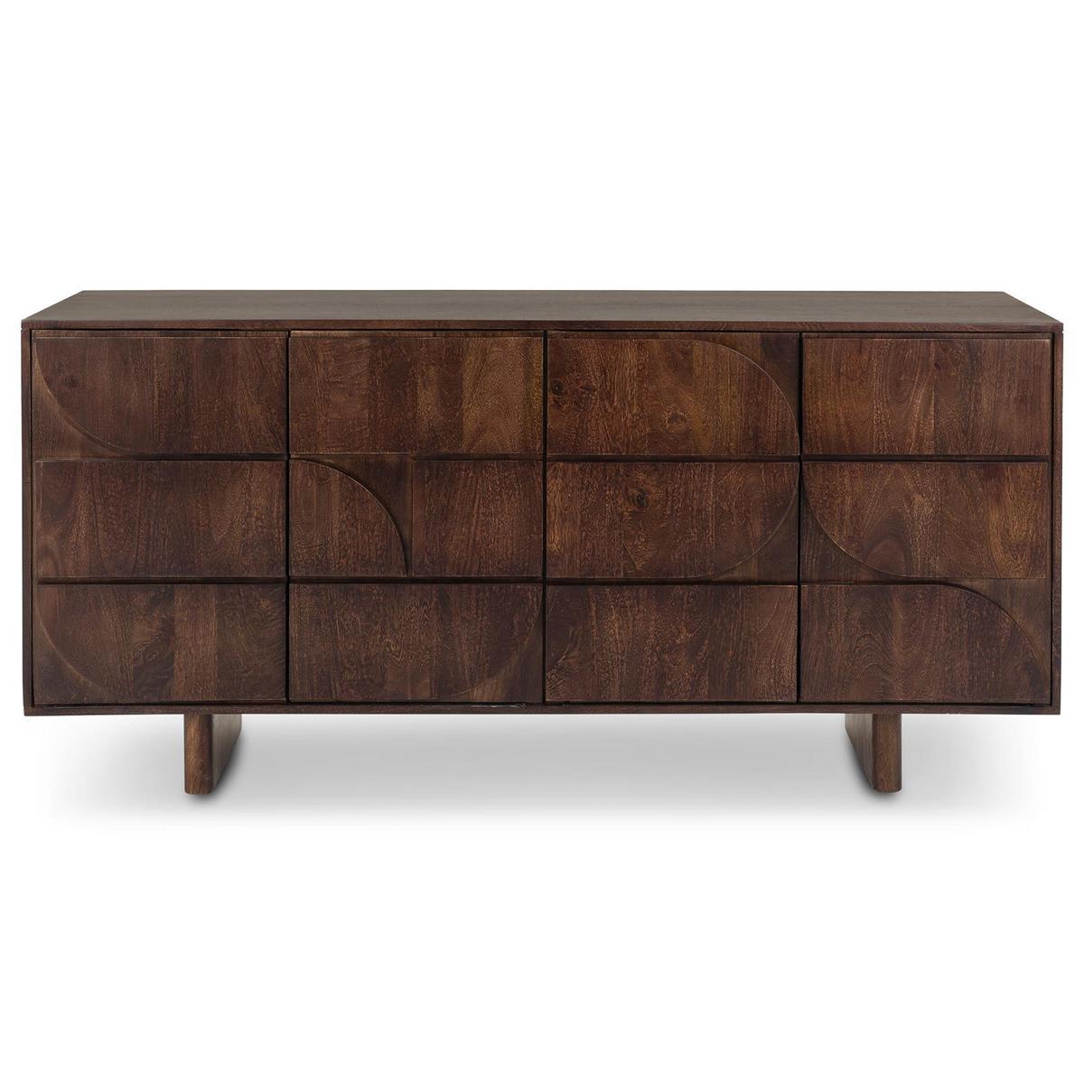SIDEBOARD MAWARI braun - Braun, Holz (170/81/45cm) - IDIMEX