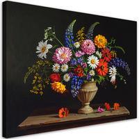 LEINWANDBILD Blumen 30x20cm - Multicolor, Textil (30/20cm) - Feeby