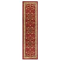 TEPPICH GLAZERT, klassisch-floral, Rot, 66 x 300 cm - Rot, Textil (300/66cm) - KADIMA DESIGN