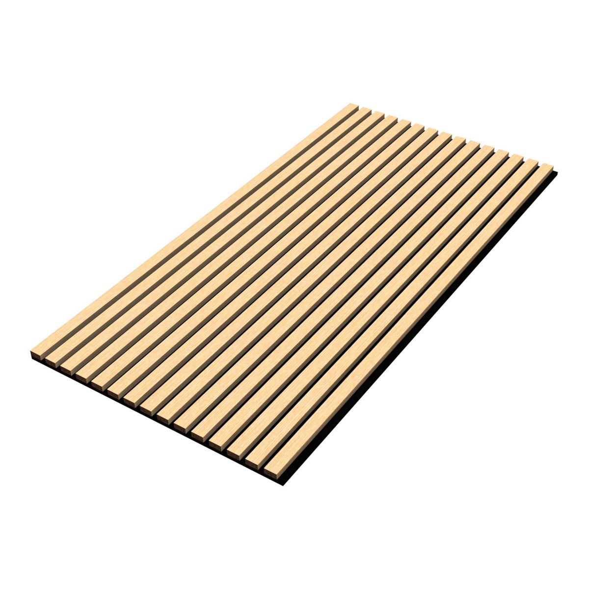 AKUSTIK WANDPANEEL-SET Vang 4-TLG. III. - Eichefarben, Holzwerkstoff/Kunststoff (60/120/2.1cm) - NEU.HOLZ