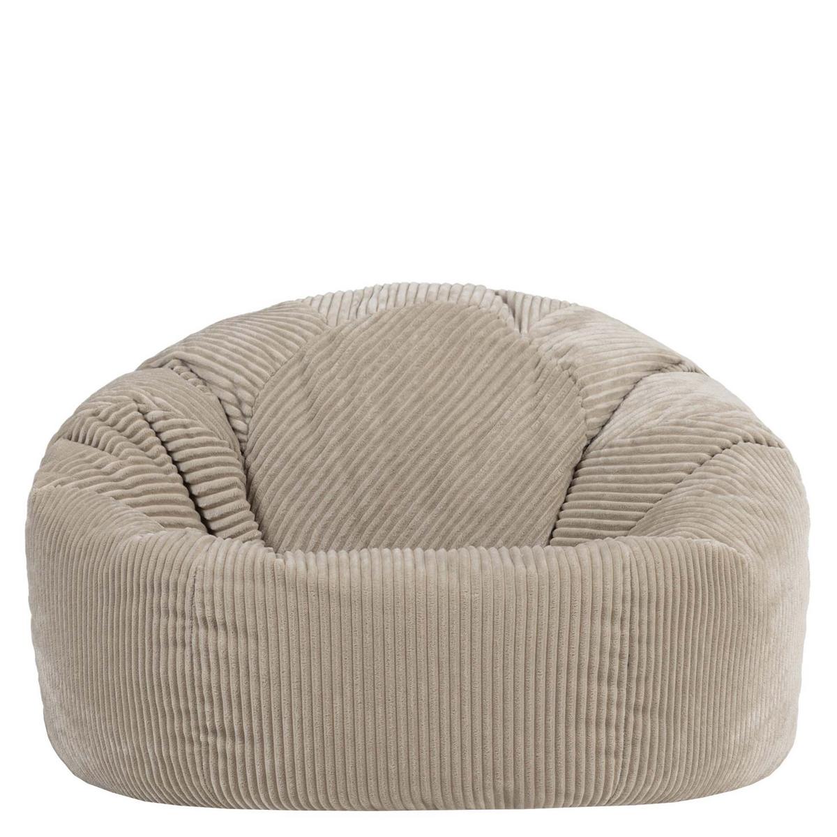 SITZSACK Cord Kingston XXL - Beige, Textil (92/52/92cm) - icon