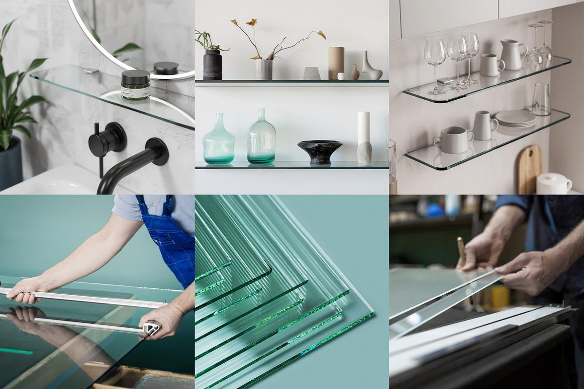 GLASABLAGE 50x13 cm Glas Weiß - Transparent, Glas (50/0.6/13cm) - TULUP