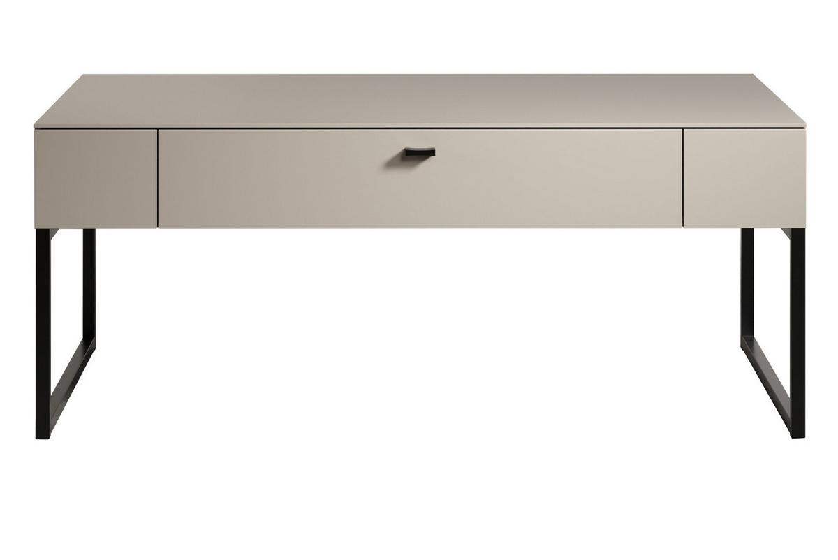 COUCHTISCH Kaschmir 110 cm, Wohnzimmertisch mit Schublade mit Soft-Close - Kaschmir, Holzwerkstoff/Metall (68/110/45cm) - Top.Furn
