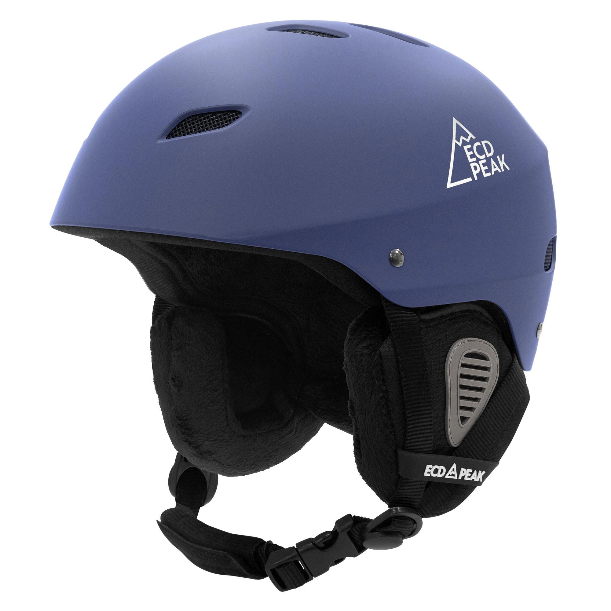 SKIHELM für Herren und Damen Snowboardhelm robust Blau M 55-58 cm - Blau, Kunststoff (29/23cm) - ECD-Germany