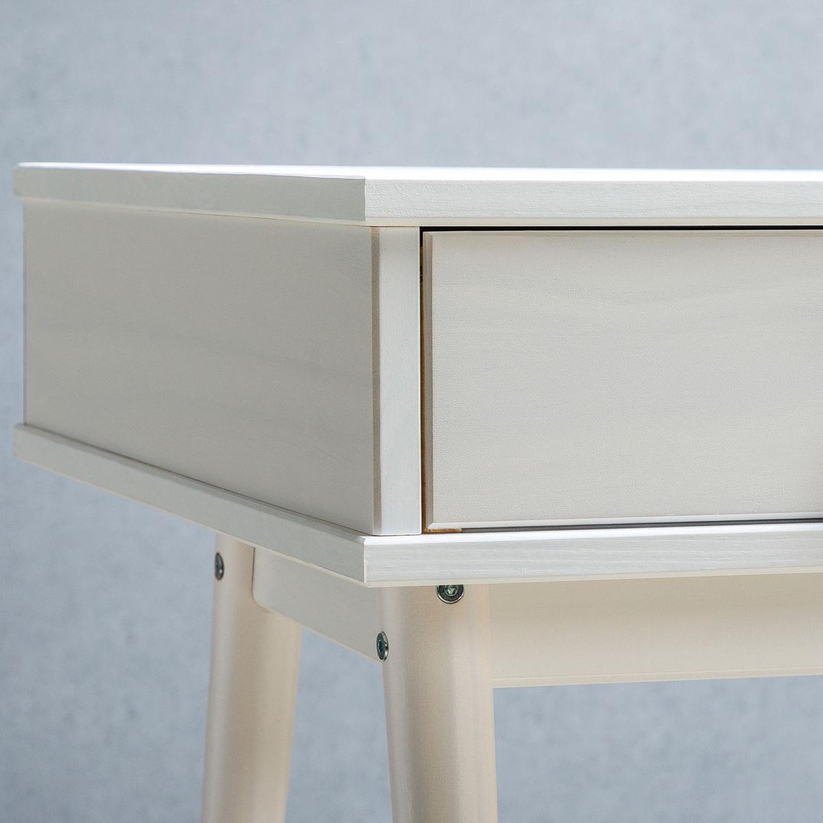 SCHREIBTISCH KIM weiß - Weiß, Holz (50/110/76cm) - IDIMEX