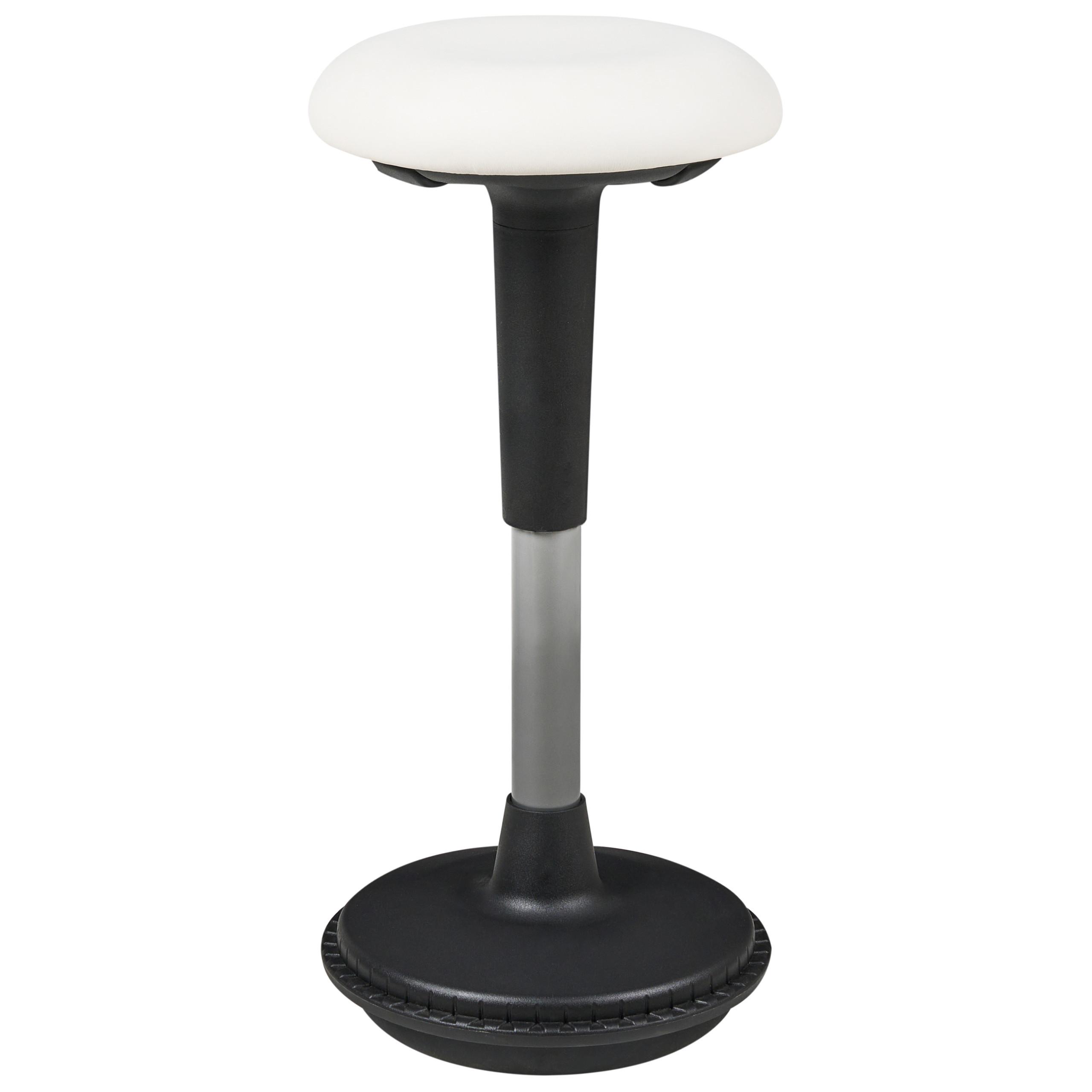 WACKELHOCKER Weiß Estell - Weiß, Kunststoff (33/63/33cm) - Beliani