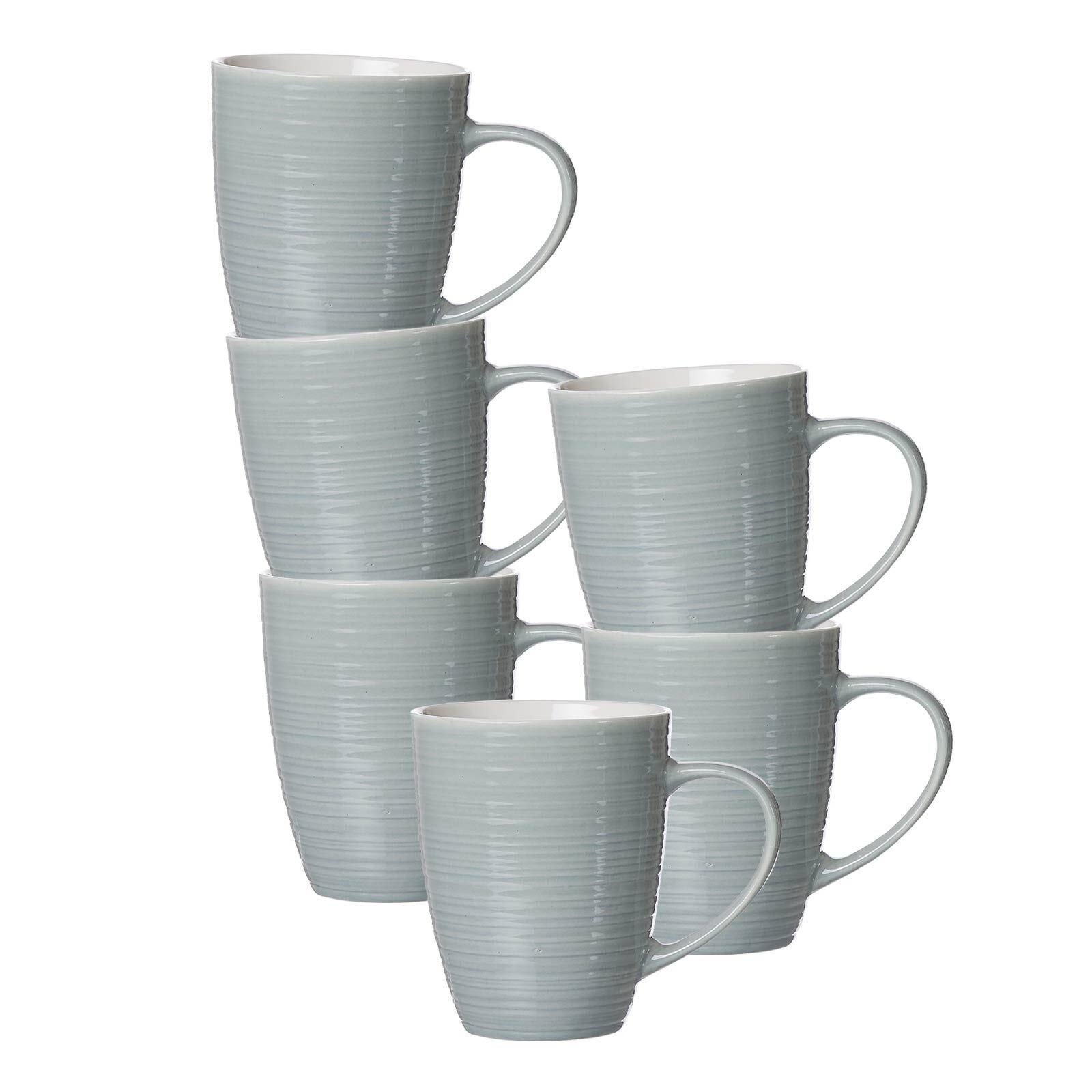 KAFFEEBECHER Suomi Blau 310 ml 6er Set - Blau, Keramik (0.31L) - Ritzenhoff Breker