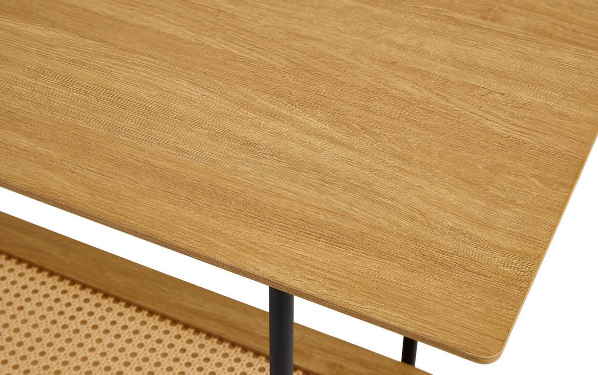 SCHMINKTISCH Mogest 100 cm - Beige/Schwarz, Holzwerkstoff/Metall (100/75/37cm) - Selsey