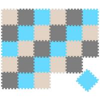 SPIELMATTE ab Null - 270/90 cm Puzzlematte Grau - Multicolor, Kunststoff (30/30cm) - Littletom