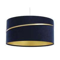 HÄNGELEUCHTE Blau 30/20 cm - Blau/Goldfarben, Kunststoff (30/0.4/20cm) - ONZENO
