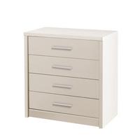 KOMMODE KALISTA 80/83/45cm mit 4 Schubladen Türen Beige - Beige, Holzwerkstoff (80/83/45cm) - MASSENO
