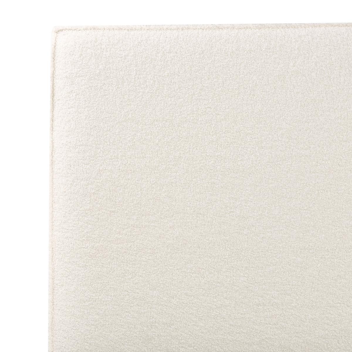 POLSTERBETT 160x200 cm Weiß Moissac - Creme, Textil (160/200cm) - Beliani