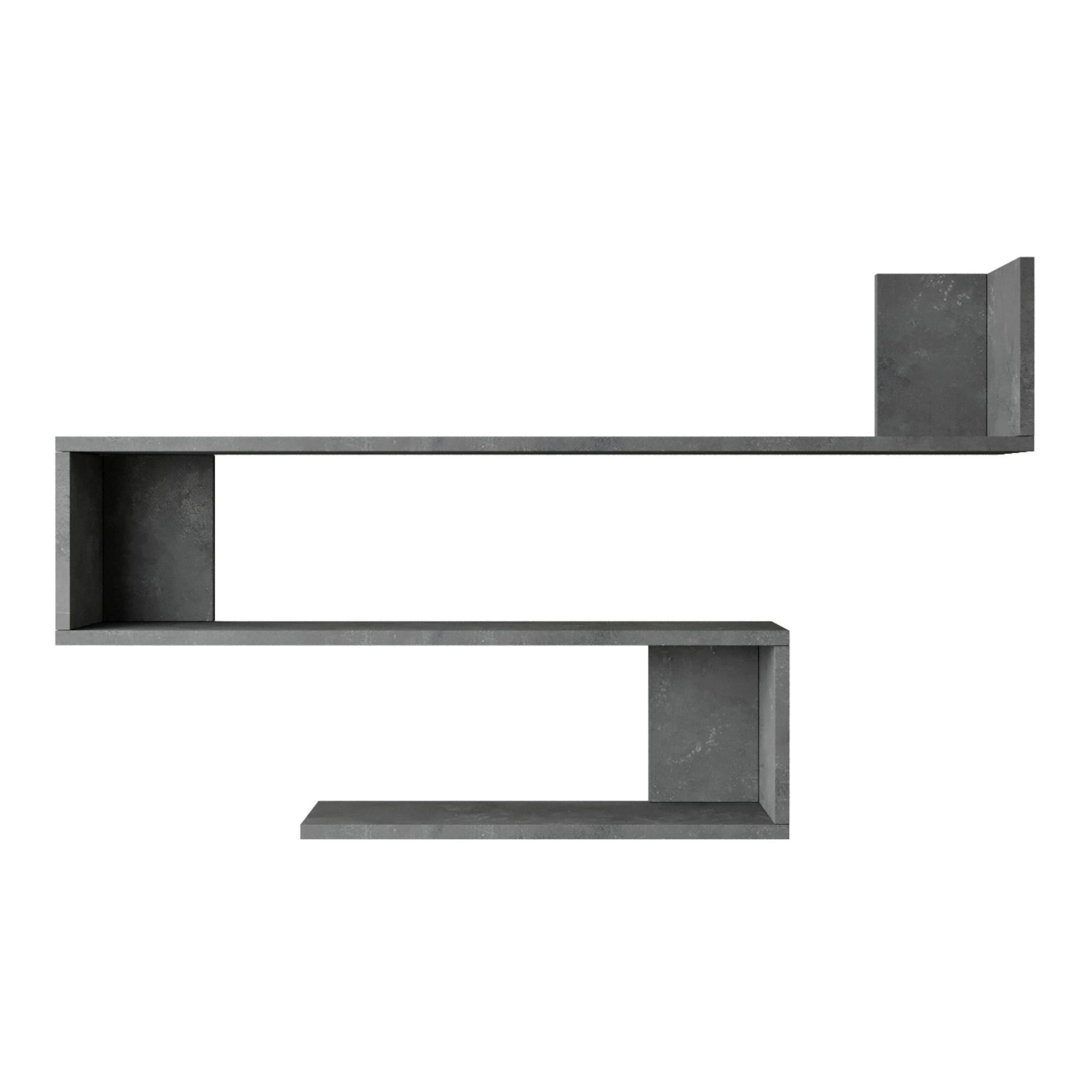 WANDREGAL Kitee - Grau, Holzwerkstoff (120/71.5/14.5cm) - [en.casa]
