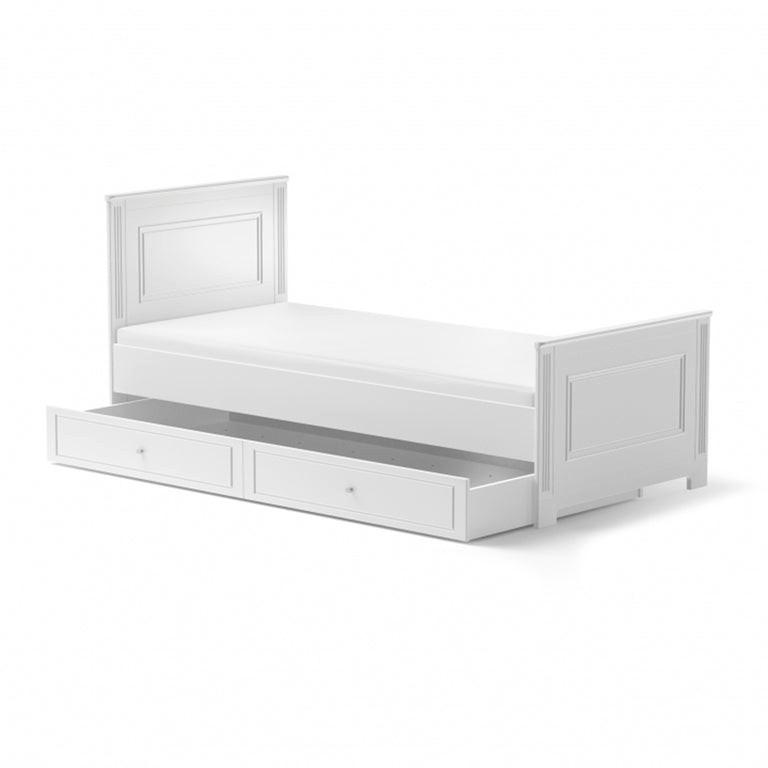BETT 90/200 Weiß - Weiß, Holzwerkstoff (90/200cm) - Petits-meubles
