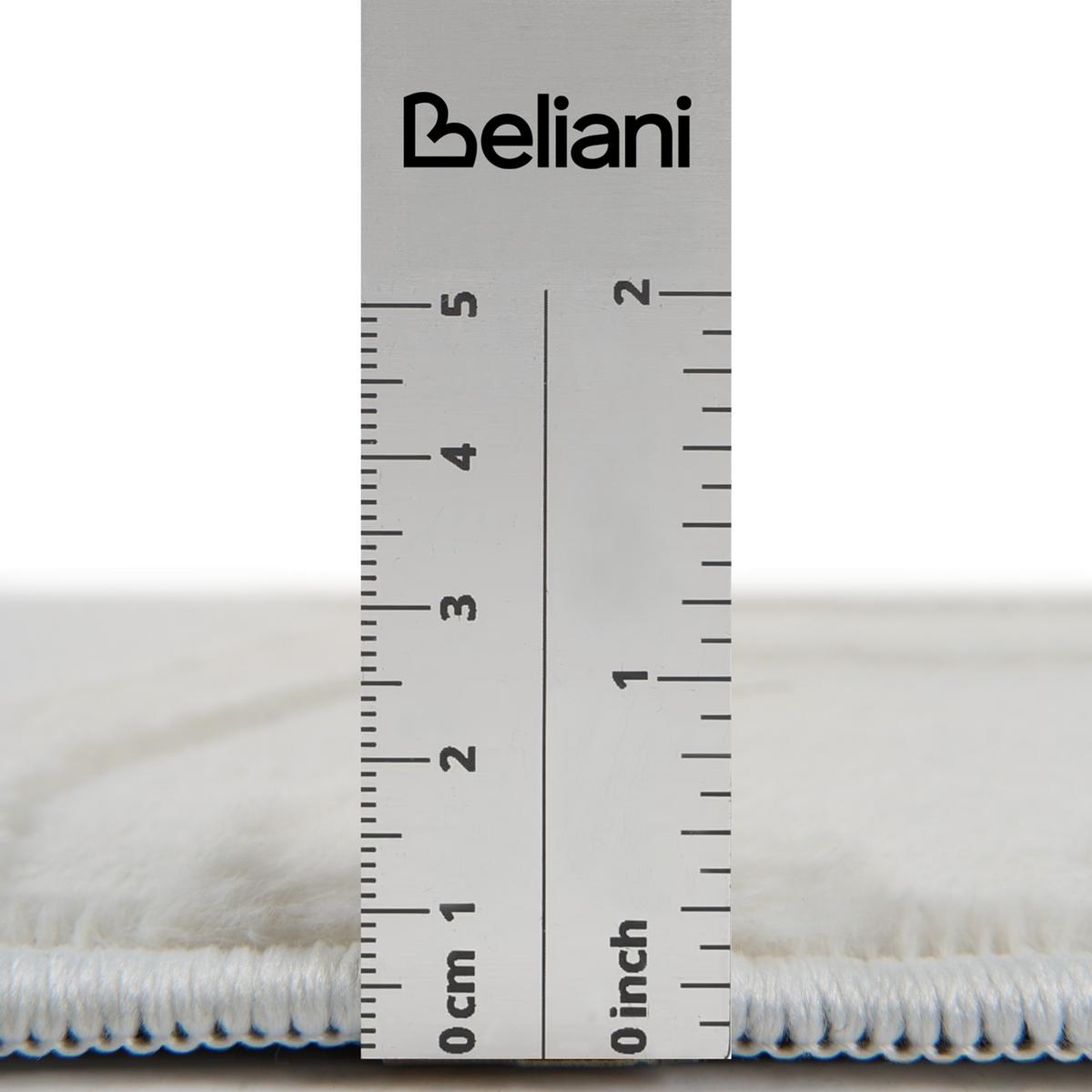 TEPPICH Cremeweiß 160/230 cm Gannett - Creme/Weiß, Textil (160/230cm) - Beliani