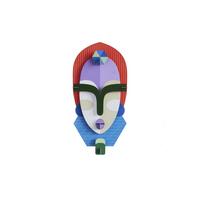 WANDDEKO Moderne Stammesmaske 5.1/36 cm - Multicolor, Wellpappe (5.1/36/17cm) - Studio Roof