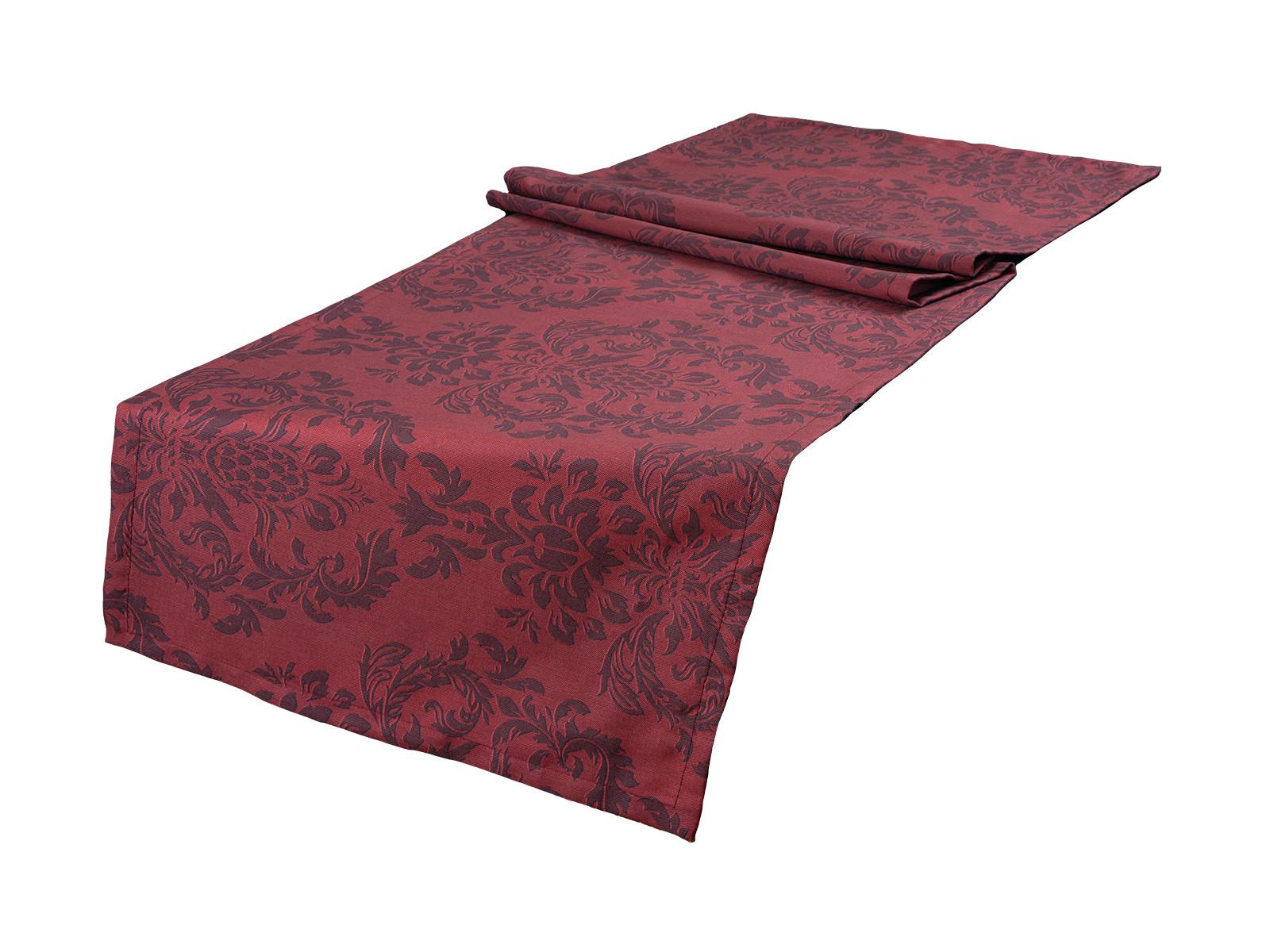 TISCHLÄUFER Epoche karmin-rot 40/150 cm - Dunkelrot, Textil (40/150cm) - beties Heimtextil